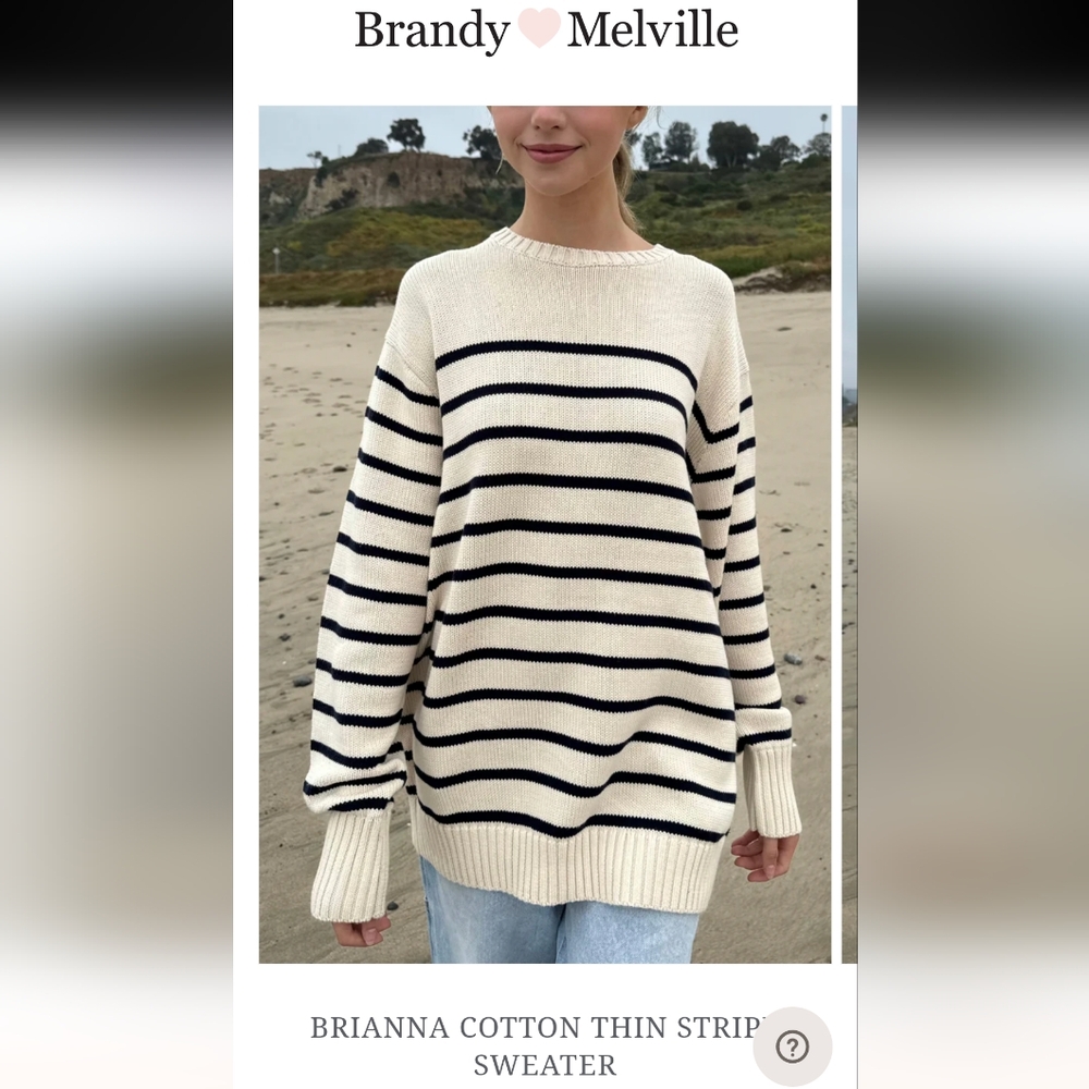 Brandy Melville Oversized Knit Crewneck Sweater - Picture 7 of 7